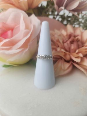 9CT WHITE GOLD DIAMOND RING #GN341661