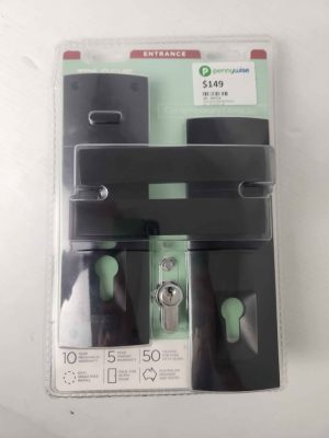 GAINSBOROUGH TRILOCK CONTEMPORARY ANGULAR-MATTE BLACK #GN393718