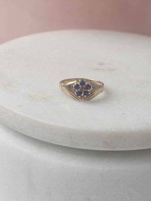 LADIES 9CT YELLOW GOLD RING #GN404934