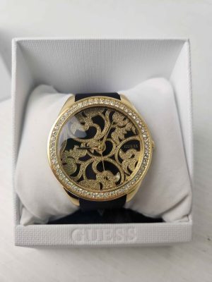 LADIES BLACK/GOLD GUESS WATCH IN BOX #GN406809