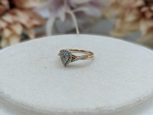 Ladies 10CT Rose Gold Diamond Cluster Ring (3.3GMS) - BP393950