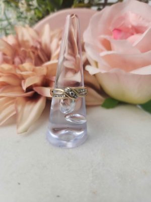 LADIES 9CT YELLOW GOLD DIAMOND RING #GN409512