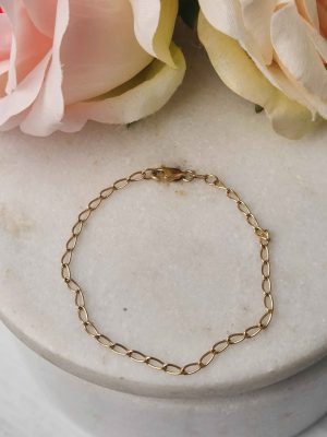 UNISEX 9CT YELLOW GOLD BRACELET #GN405456