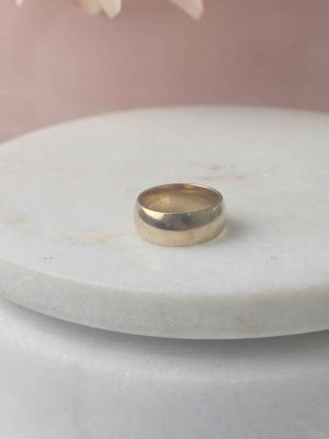 UNISEX 9CT YELLOW GOLD SMOOTH WEDDER RING #GN403338