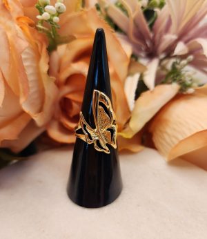 Ladies 18CT Butterfly Statement Ring - IP352696