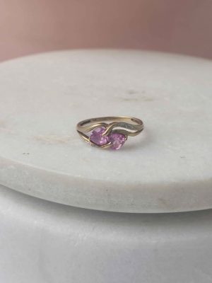 LADIES 9CT YELLOW GOLD RING #GN404941