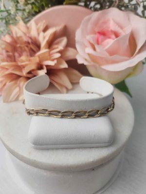 MENS 9CT YELLOW GOLD BRACELET #GN408168