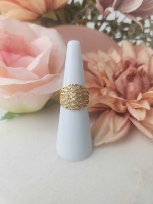 21CT YELLOW GOLD RING #GN338103