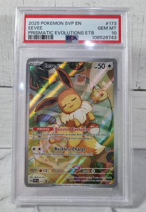 2025 Eevee Prismatic Evolutions PSA10 Pokemon Card TW407656-1