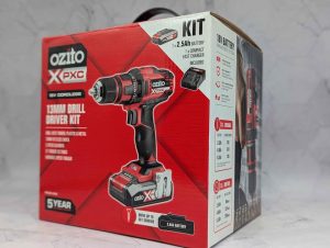 Ozito 18V Cordless 13mm Drill Driver Kit w/ 2.5Ah Battery and Charger - BP413720