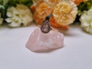 9ct Yellow Gold Pink Stone Cut Ring TW403065