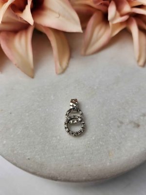 9CT WHITE GOLD DIAMOND PENDANT #GN414175