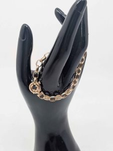 Ladies 9ct Gold Cable Link Bracelet - BL412951