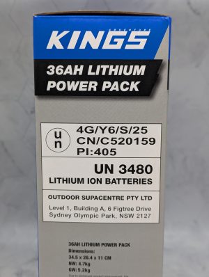 Kings 36Ah Lithium Portable Power Pack (100W USB C) - BP411470