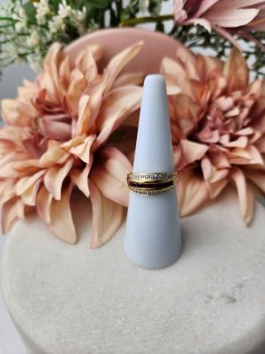 9CT YELLOW GOLD RING #GN408890