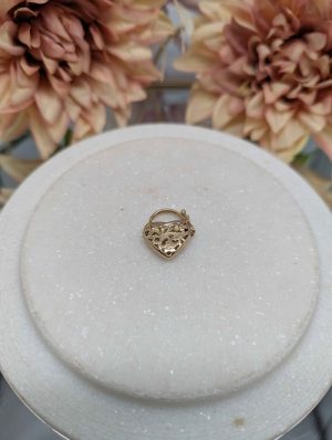 Ladies 9CT Yellow Gold Heart Pendant (2.7gms) - BP409301