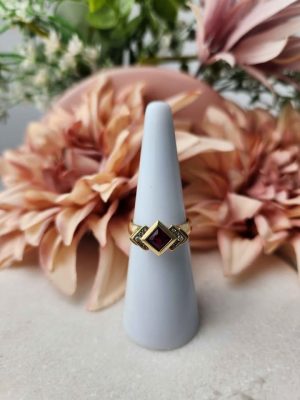 9CT YELLOW GOLD RING #GN413690