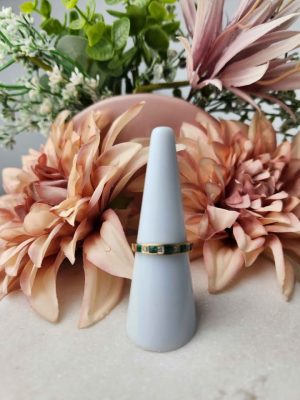 9CT YELLOW GOLD DIAMOND RING #GN411608