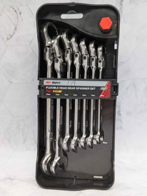 Repco 7 Pce Flexible Head Gear Spanner Set - BP411382