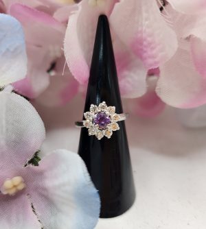 Platinum Alexandrite and Diamond Ring with Accredited Valuation - IP401249