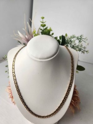 9CT YELLOW GOLD CURB LINK NECKLACE #GN418153