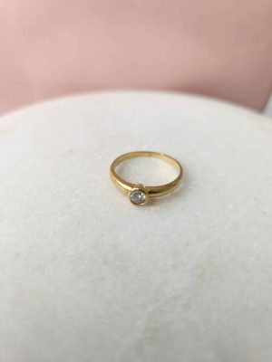 19CT YELLOW GOLD RING #GN415325