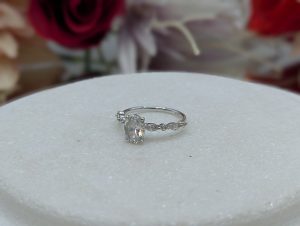 Ladies 18CT White Gold Moissanite Ring (2.3gms)*REDUCED* - BP343141