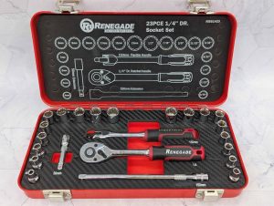 Renegade Industrial 23 Pce 1/4" Drive Socket Set - BP414976