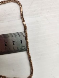 9Ct yellow Gold Twisted Rope Chain GN344815