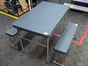 Unbranded Camping Table and 2 x Benches - BP415531