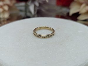 Ladies 14CT Yellow Gold Diamond Channel Set Ring (3.2gms)*REDUCED* - BP336832