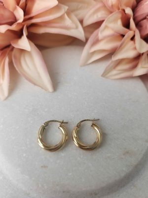 9CT YELLOW GOLD EARRINGS #GN417606