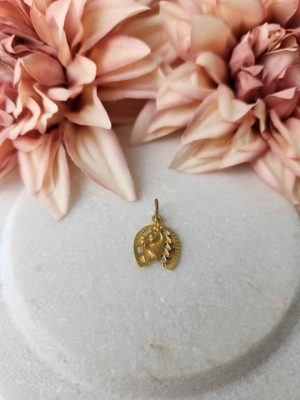 22CT YELLOW GOLD HORSE PENDANT #GN417736