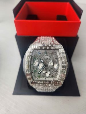 SILVER GUESS WATCH (40TH ANNIVERSARY) IN BOX #GN417025