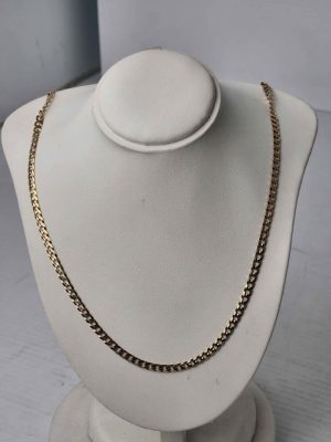 9CT YELLOW GOLD CURB LINK NECKLACE #GN388408
