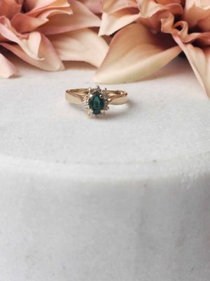 14CT YELLOW GOLD RING #GN384431