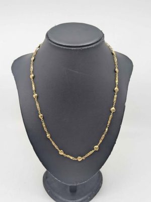 Ladies 9ct Gold Heart Link Chain - BL409919