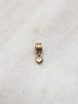 Pandora 14CT Yellow Gold Heart Dangle Charm - IP419043-23