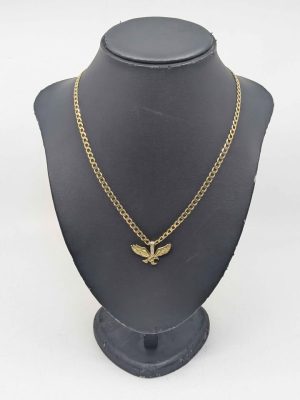 Men's 9ct Gold Chain with Eagle Pendant - BL338123