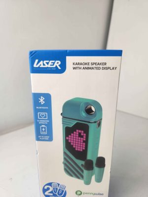 LASER PORTABLE KARAOKE SPEAKER WITH ANIMATED DISPLAY #GN422704