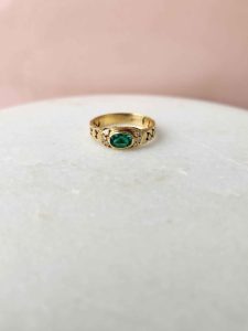 18CT YELLOW GOLD DIAMOND RING #GN421097