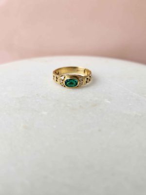 18CT YELLOW GOLD DIAMOND RING #GN421097