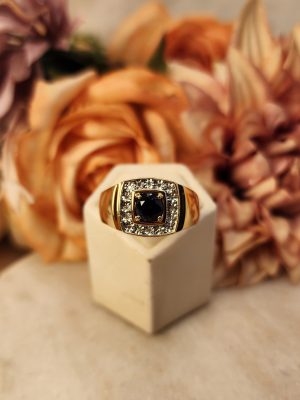 Men's 9CT Yellow Gold Diamond Ring 6.6Grams - IP421239