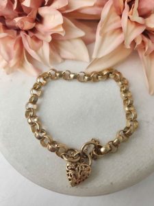 9CT YELLOW GOLD DOUBLE LINKED BELCHER BRACELET #GN369367