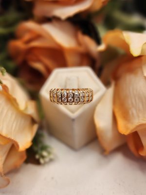 Ladies 18CT Rose Gold Diamond Ring - IP415077