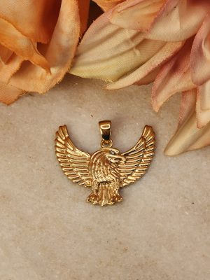 Unisex 9CT Yellow Gold Eagle Pendant 2.6GMS - IP421224
