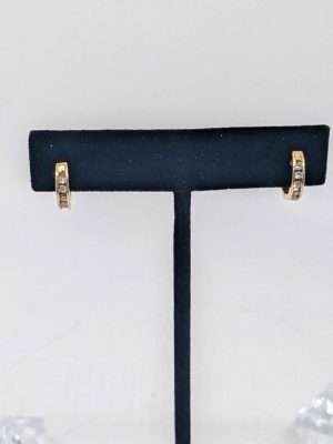 Ladies 9ct Gold Huggies Earrings - BL421730