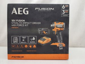 AEG Stealth Impact Driver 4Ah Force Kit New in Box - IP421291