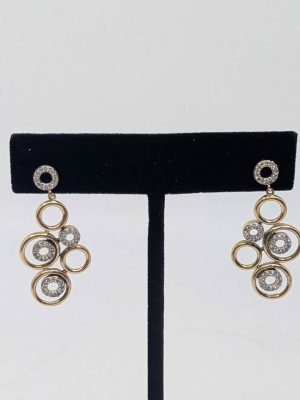 Ladies 10ct Yellow Gold Dress Earrings - BL421728