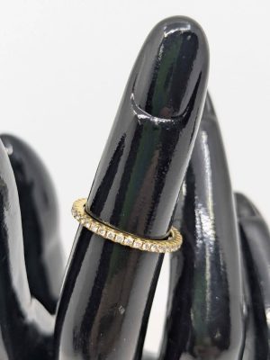 Ladies 18ct Single Scallop Diamond Ring - BL358038